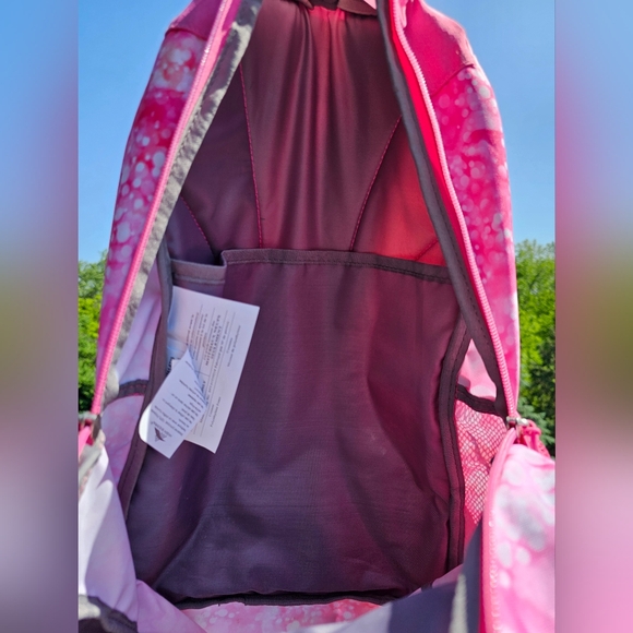 HIGH SIERRA Pink Acid Wash Laptop Backpack with Cup Holder NWOT - Picture 3 of 3